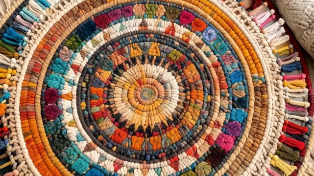 Vibrant Rag Rug