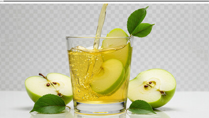 Fototapeta premium Refreshing Apple Juice A Delicious and Healthy Drink
