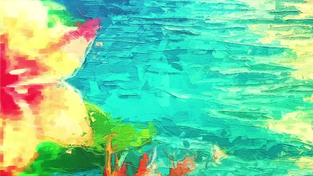 Various oil paintings, flowers, roses, peonies, landscapes, waterfalls, parrots, chrysanthemums, plum blossoms, and the sea