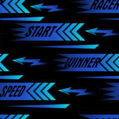 Abstract seamless urban background.  Grunge pattern with arrows and words.