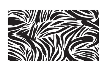 Fototapeta premium Seamless Zebra Stripe Pattern Black and White Animal Skin Abstract Background
