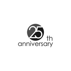 anniversary logo design, 25th anniversary, symbol, icon, party, logo design for 25th anniversary, vector, success, illustration, birthday, symbol, background, year, congratulation, greeting, invitatio