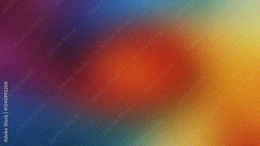 Aufkleber orange, periwinkle, and red abstract grain noise with soft gradient flow and minimal surface texture