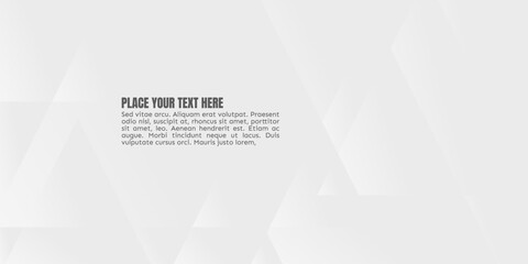 Abstract vector background illustration with decorative lines and modern design elements for web or business use. A geometric background of white triangles contains a placeholder for text. 