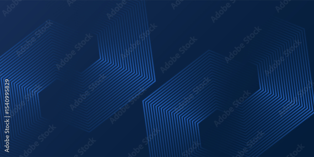 Poster abstract blue modern background with dynamic geometric shapes. vector eps10