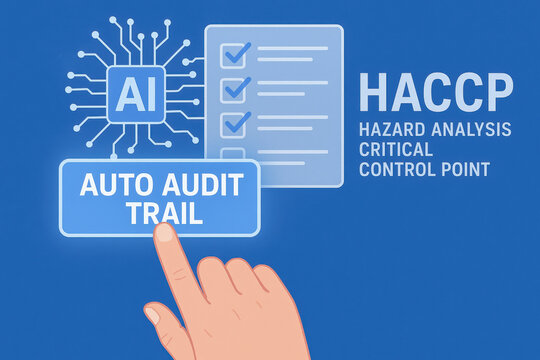 AI technology enhances HACCP hazard analysis with critical control point auto audit trail for efficient food safety management