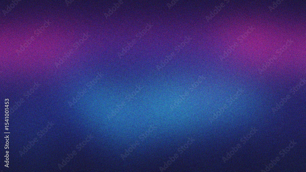 Poster cyan, purple, and mnt smooth abstract grain overlay on gradient texture with soft noise finish, perf