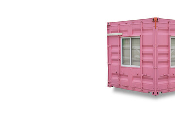 Container isolated on white background with cutout