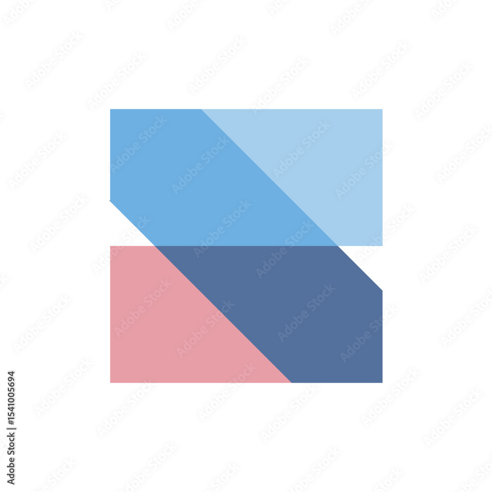 Poster the image shows an abstract logo design of an initial letter s in abstract modern style in multi col