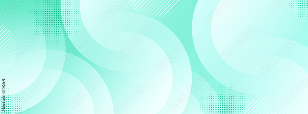 Poster minimalist gradient background green with circle shape colorful. simple design vector eps 10