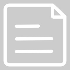 Light shaded file icon used in workplace and digital folders.