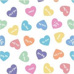 Candy Heart Toss Pattern