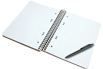 notas, papel, libro, sobre fondo transparente 