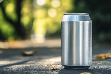 Aluminum can mockup. 3d rendering, 3d illustration.