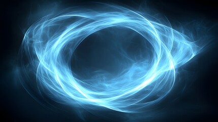 Naklejka premium Abstract swirling light design in a circular shape.