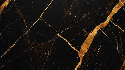 Elegant Black and Gold Marble Texture Luxury Design Background