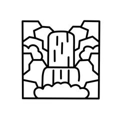 Waterfall icon