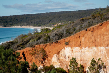 The Pinnacles rock formation near Pambula in Beowa National Park, New South Wales, Australia