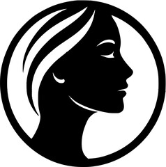 Elegant Woman Silhouette Logo