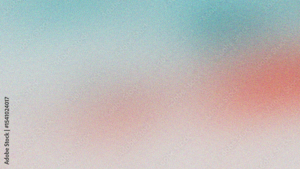 Poster cyan, silver, and lvory soft grain texture with noise overlay on gradient surface, ideal for digital