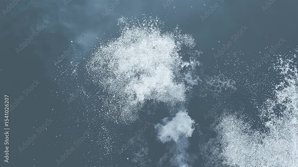 Poster water surface interaction with floating particles in clear sunlight generative ai