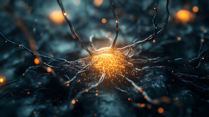 A close up of a brain with many wires coming out of it
