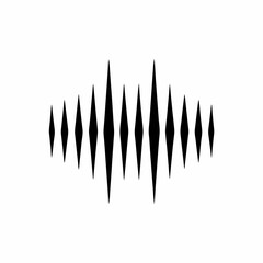 Podcast Equalizer Icon Vertical Sound Bars Symbol