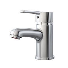 Chrome bathroom sink faucet modern design water flow handle