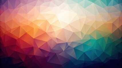 Obraz premium Abstract Geometric Pattern with Vibrant Hues and Low-Poly Design for Digital Background