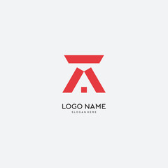 MODERN AND SIMPLE A HOME LOGO DESIGN TEMPLATE ELEMENTS