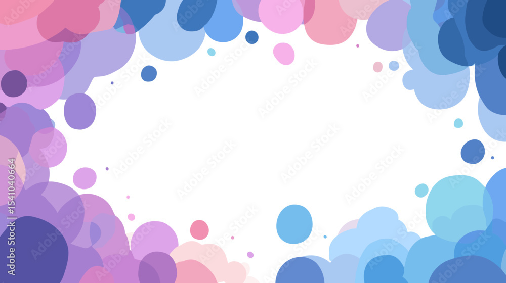 Aufkleber abstract colorful circle pattern with white center background