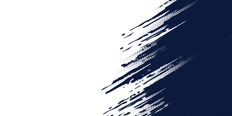 Halftone dots gradient grunge texture background white and blue color pattern. Dot pop art comic sport style vector illustration eps 10