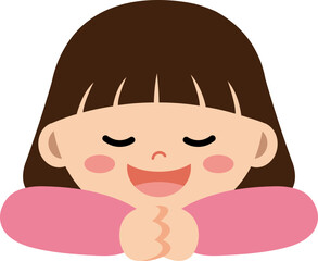 기도하는 여자 어린이