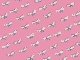 Ribbon pattern illustration for stationery design,wrapping paper,packaging,or other 