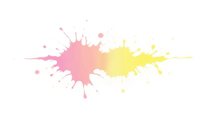 Multicolor splashes isolated on white background. colorful paint splashes. Vector illustration of multicolor splashes. 