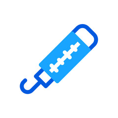 spring scale simple flat icon illustration