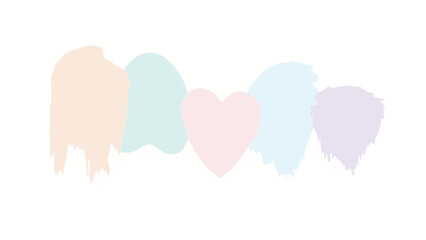 Multicolor splashes isolated on white background. colorful paint splashes. Vector illustration of multicolor splashes. 