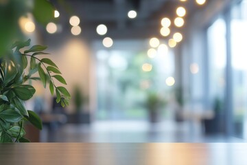 Blurry business office scene perfect for professional backgrounds with ample copy space