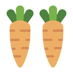 vegetable flat icon for food gardening and harvest