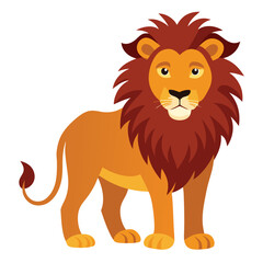 Fototapeta premium lion on white background