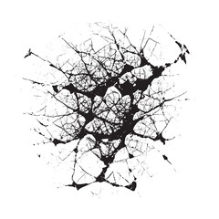 black grunge background crack ,paint brush ink grunge texture
