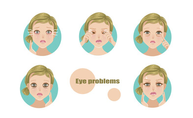 Eye problems set