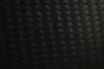Black Woven Texture &ndash; Dark Interlaced Basket Pattern with Glossy Finish for Stylish Backgrounds, Product Mockups, and Modern Design Projects