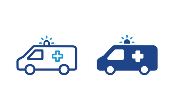 Ambulance icon, Ambulance sign vector	