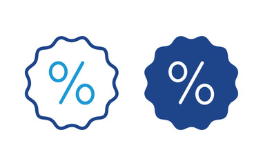 Discount tag icon, percentage icon