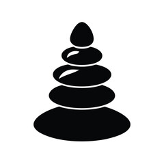 Rock Cairn Icon Vector Illustration