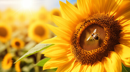 close up of sunflower