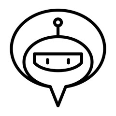 Obraz premium Chatbot Avatar Icon