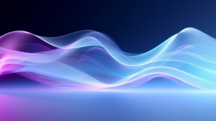 A high-detail digital wave background with flowing particle effects, smooth 3D lighting, and a modern tech aesthetic, displayed on a white background.