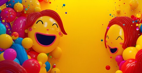 The Cheerful World of Balloon Emoji